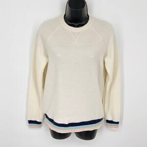 Marine Layer Jenny Sweatshirt NEW Size S Cream Super Soft Crewneck Pullover